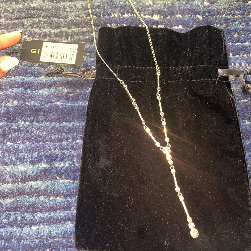 Givenchy crystal Y necklace - LIKE NEW
